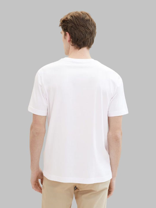 Tom Tailor Herren T-Shirt Kurzarm White