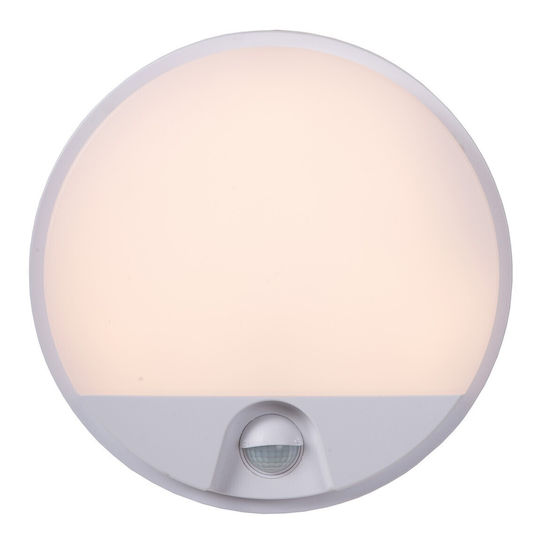 Lucide Lightning Επιτοίχιο Εξωτερικό Φωτιστικό LED IP54 10W με Θερμό Λευκό Φως