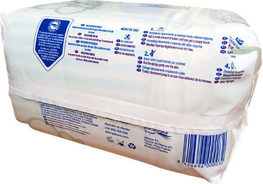 Sponges Impregnated with Hypoallergenic Soap Begobaño®. Disposable. 12x20cm. 40 Pieces.