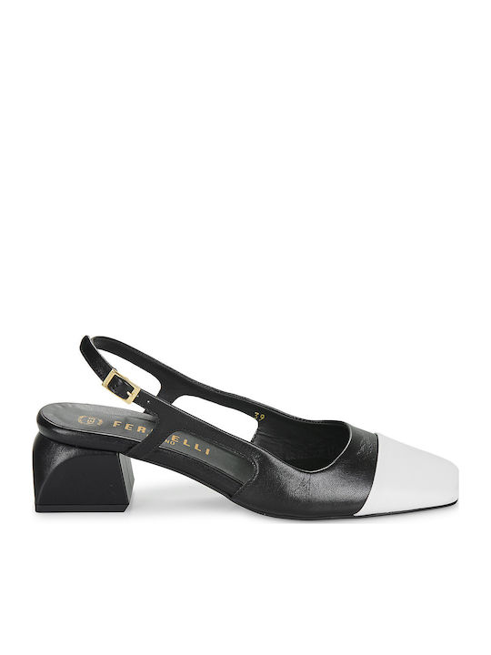 Leder Pumps Schwarz