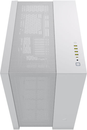 Corsair 6500D Airflow Gaming Midi Tower Κουτί Υπολογιστή με Πλαϊνό Παράθυρο Λευκό