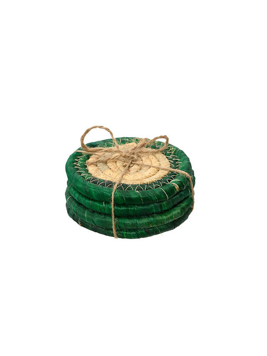 Kaemingk Rotund Suporturi pentru pahare Lemn 10cm 4buc
