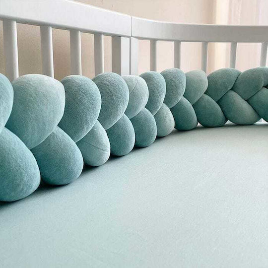IngVart Crib Bumpers Braided Inside Mint