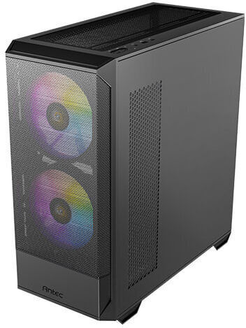 Antec NX416L Gaming Midi Tower Κουτί Υπολογιστή με Πλαϊνό Παράθυρο και RGB Φωτισμό Μαύρο
