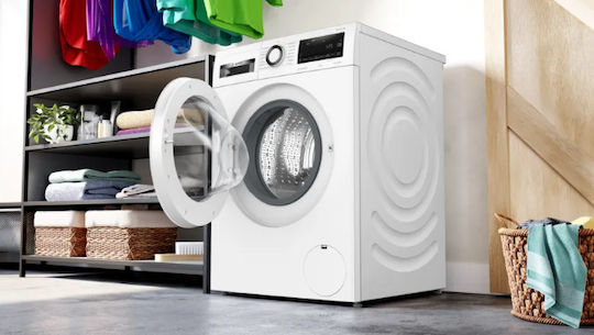 Bosch Πλυντήριο Ρούχων 9kg με Τεχνολογία Ατμού 1400 Στροφών AntiStain WGG244ZHGR