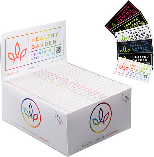 Healthy Garden Foițe de Țigări Rulate Slim King Size cu Hârtie de țigări 32 foi 1buc