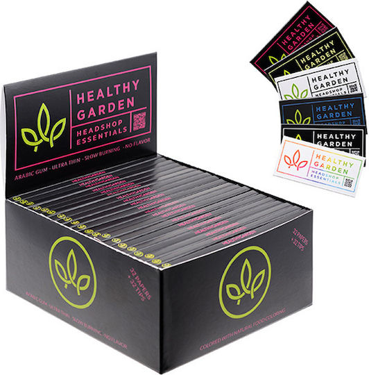 Healthy Garden Листчета за свиване на цигари Slim King Size с Тръбички 32 листове 1бр