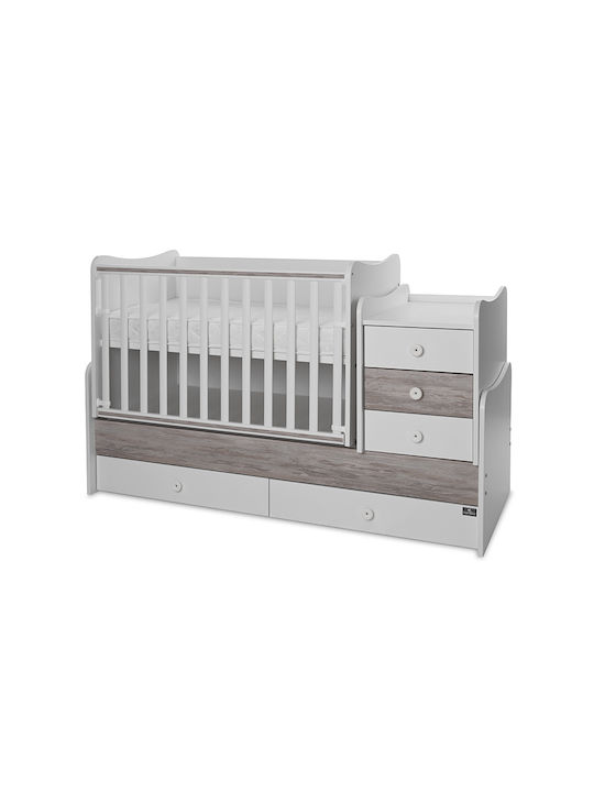 Lorelli Бебешко Креватче Maxi Plus Бял за Матрак 62x160см