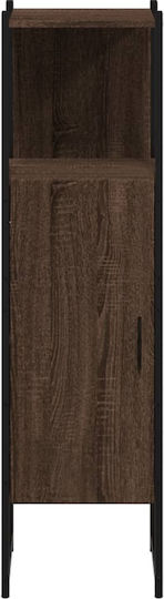vidaXL Floor Bathroom Shelf Wooden 33x33x120.5cm Brown