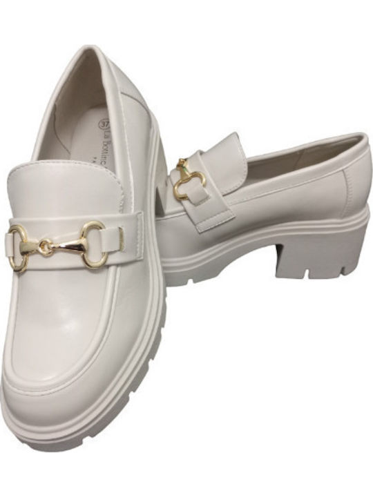 Women's Loafers in Beige Color