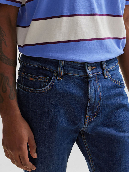 Ανδρικό Παντελόνι Τζιν με Slim Εφαρμογή DenimBlue