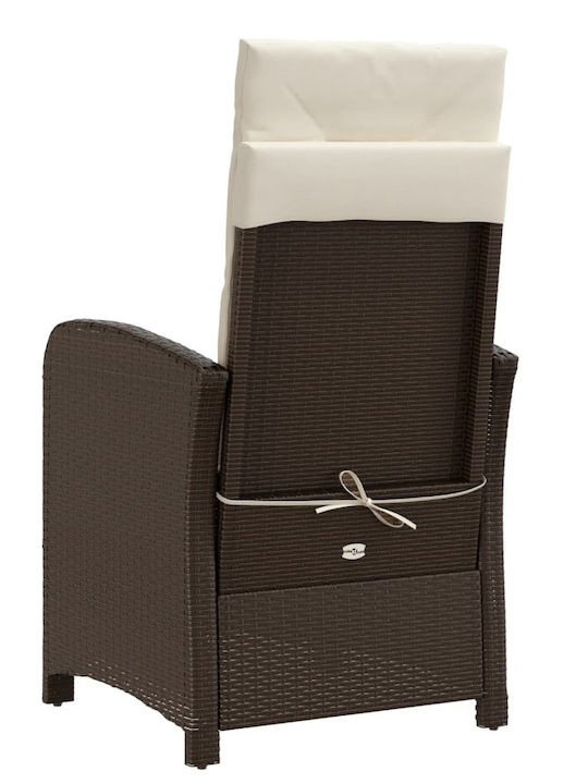 Outdoor-Stuhl Rattan Coffee mit Kissen