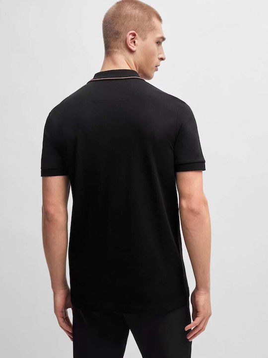 Hugo Boss Men's Short Sleeve Blouse Polo Black