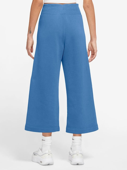Nike Women's High Waist Sweatpants Light Blue Fleece