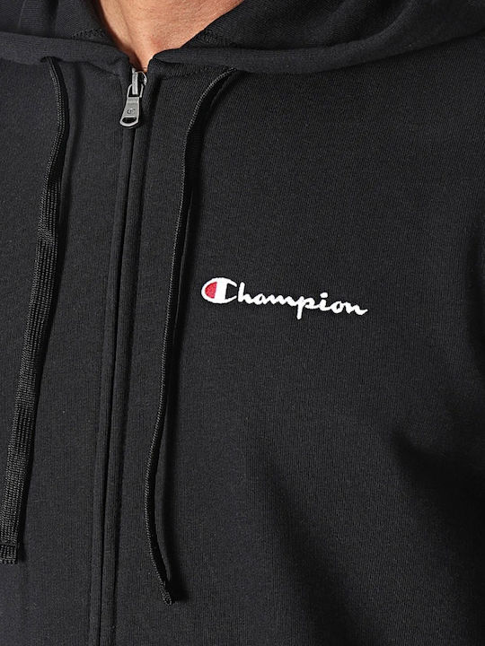 Black Hooded Cardigan