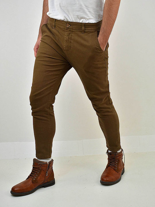 Beltipo Herrenhose Chino Braun