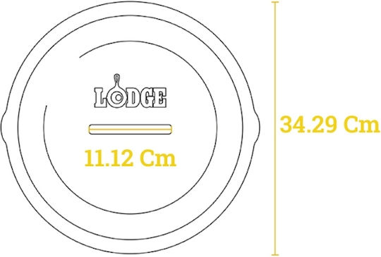Lodge Καπάκι για Τηγάνι από Μαντέμι 33.6cm L12SC3