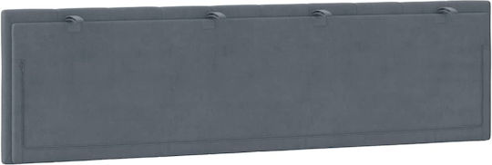 vidaXL Back Cushion For Fabric Bed Headboard Dark Gray 180x45cm