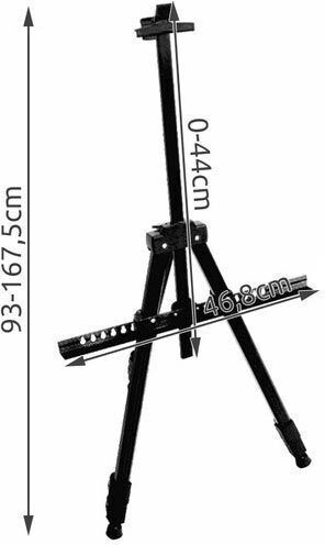 Καβαλέτο Ζωγραφικής Αλουμινίου 167.5cm με Θήκη Μεταφοράς