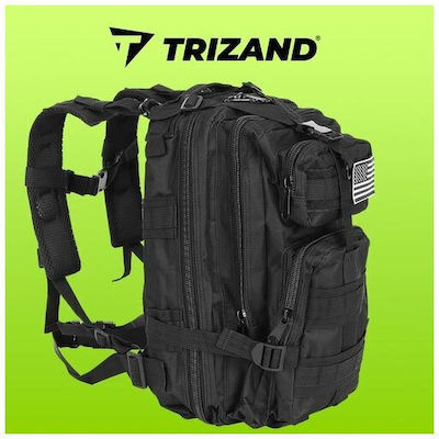 Trizand Militärischer Rucksack Rucksack in Schwarz Farbe 26Es