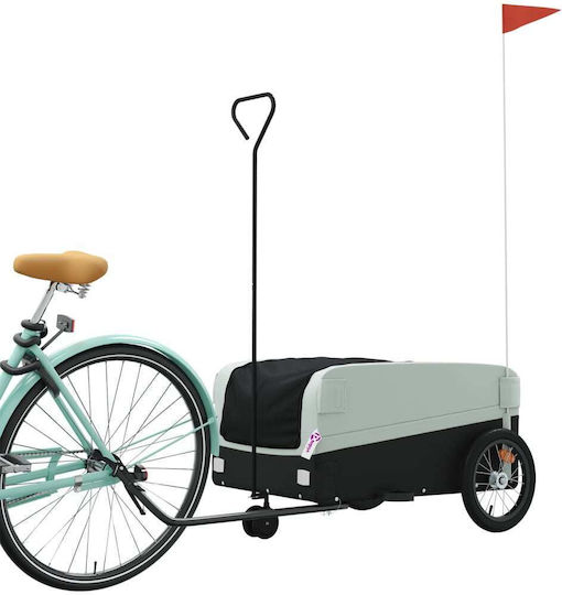 Vidaxl Anhänger Fahrradzubehör Schwarz Grau 45 Kilo Eisen