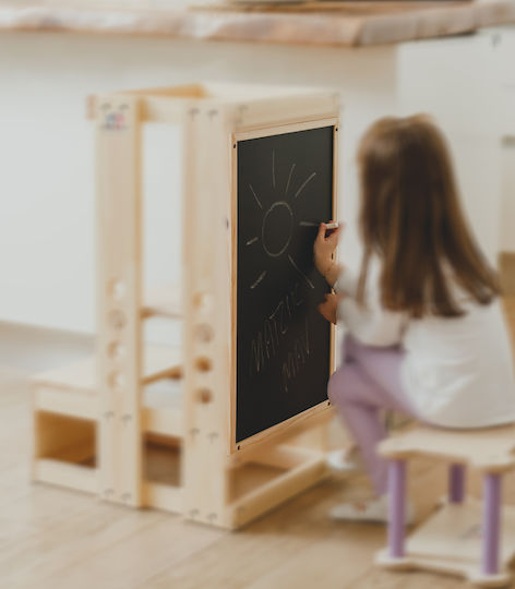 Turn de Învățare pentru Desen din Lemn with Blackboard Matzik Mav