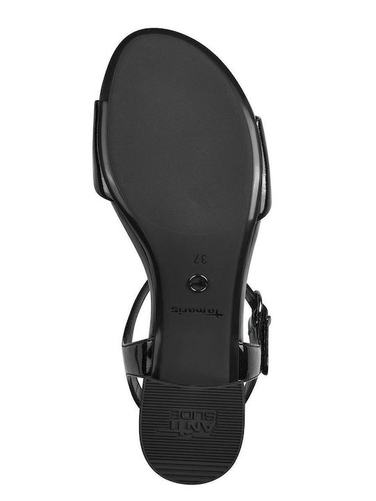 Sandals from Patent Leather Black