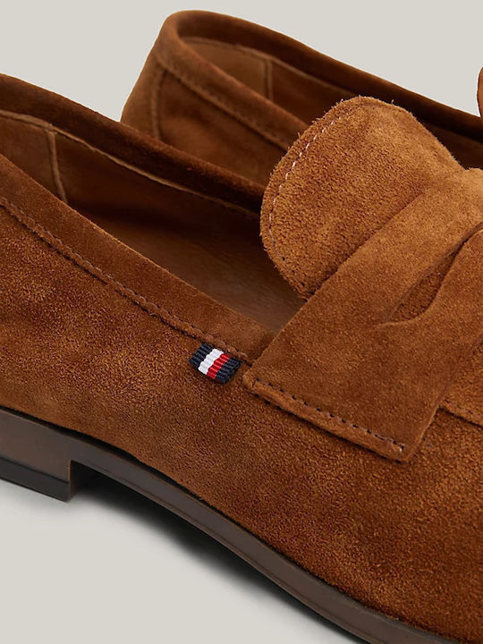 Men's Suede Moccasins Tabac Brown