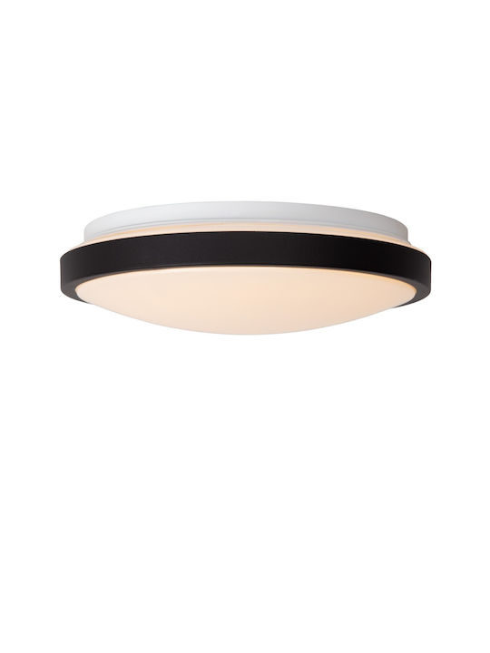 Lucide Lightning Осветително тяло Таванно осветление Баня Черен с Вграден LED