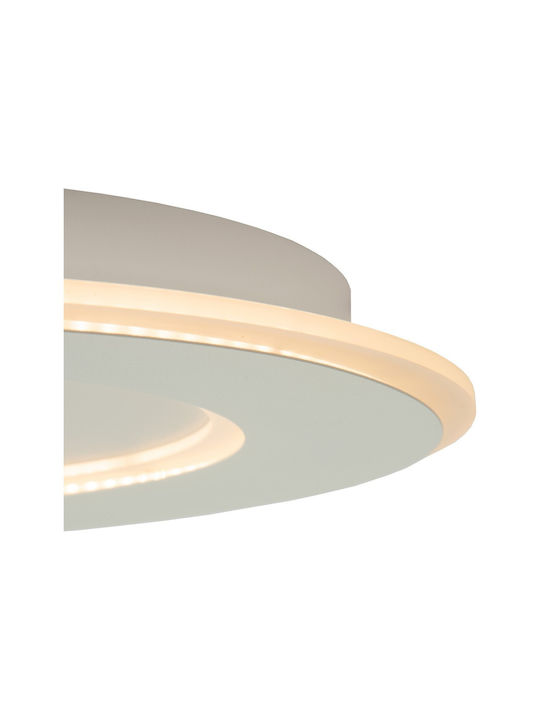 Lucide Lightning Light fixture Ceiling Mount Light White with Integrated LED