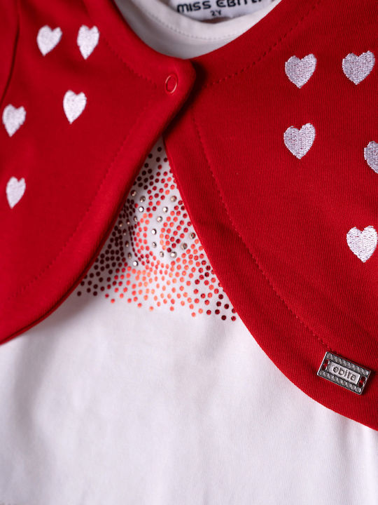 Kids' Set with Shorts Summer 3pcs Red