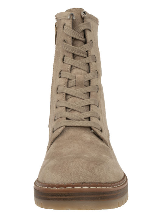 Plato Damen Knöchelstiefel Beige