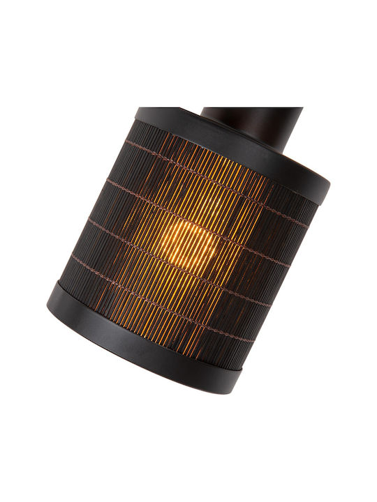 Lucide Lightning Διπλό Σποτ με Ντουί E27 σε Μαύρο Χρώμα