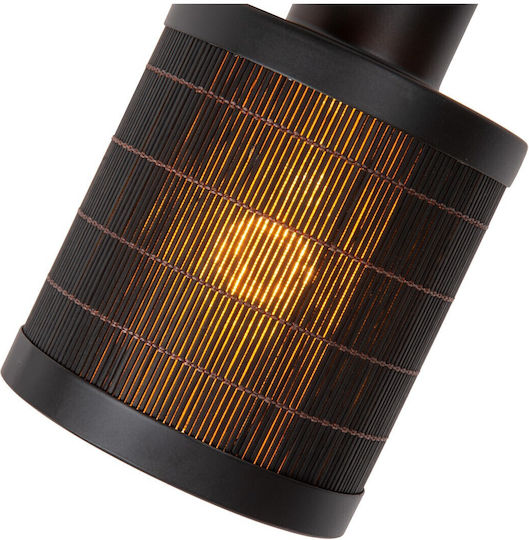 Lucide Lightning Διπλό Σποτ με Ντουί E27 σε Μαύρο Χρώμα