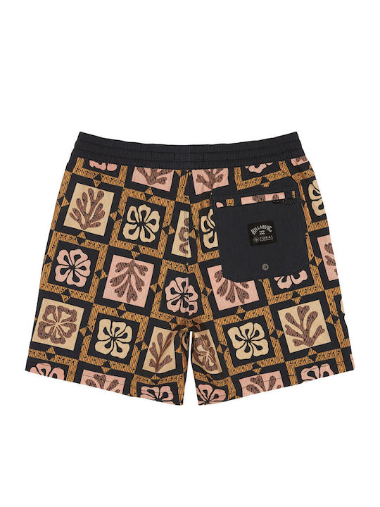 Layback Men's Swimwear Bermuda Multicolour with Patterns