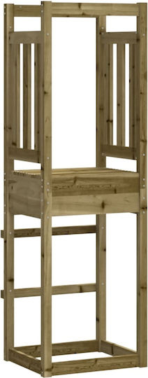 vidaXL Holzturm mit Kletterfläche 53x46.5x169cm. Rosa
