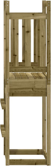 vidaXL Holzturm mit Kletterfläche 53x46.5x169cm. Rosa