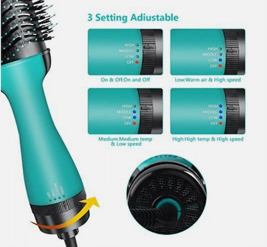 Hoomei Electric Brush with Air for Straightening 1200W
