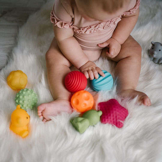 Babyono Sensory Animal Toys Silicone for 6+ Months