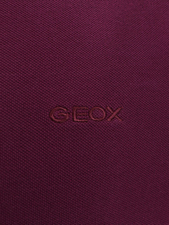 Geox Polo Short Sleeve Blouse Burgundy