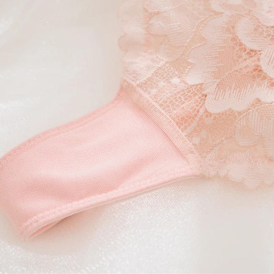 Chicret Γυναικείο Sexy String με Δαντέλα Ροζ