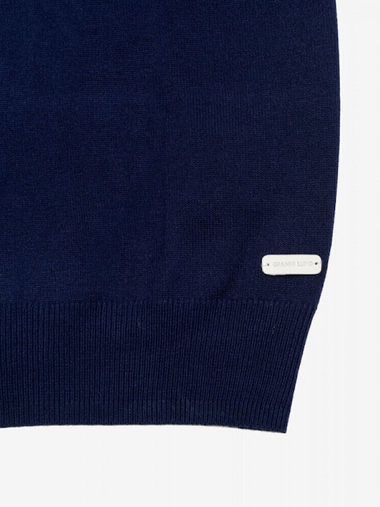 Short Sleeve Blue Blouse