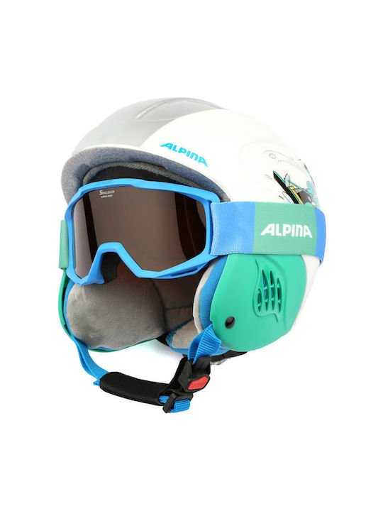 Alpina Carat Set Disney Bărbătesc Cască pentru Schi & Snowboard în culoarea Alb