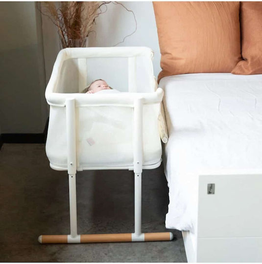Childhome Cradle Evolux with Mattress and Side Opening Natural White