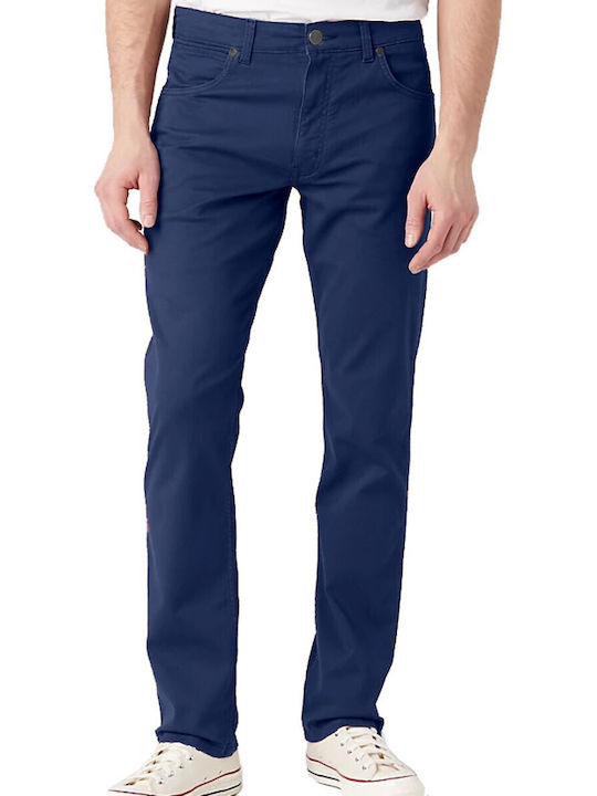 Greensboro Men's Elastic Jeans Pants with Regular Straight Fit Navy Blue