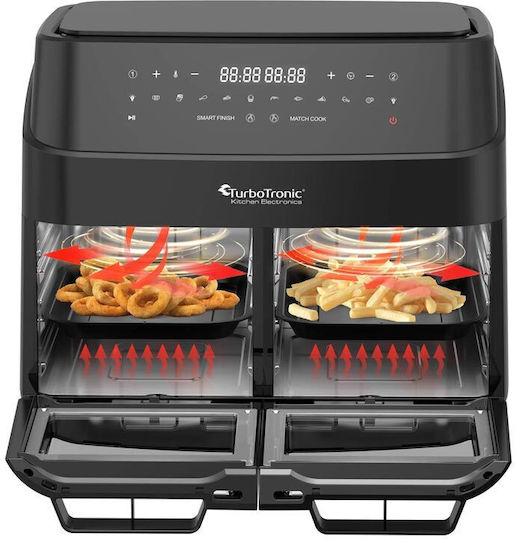 Turbotronic Air Fryer 12lt Μαύρο TT-DAF7W