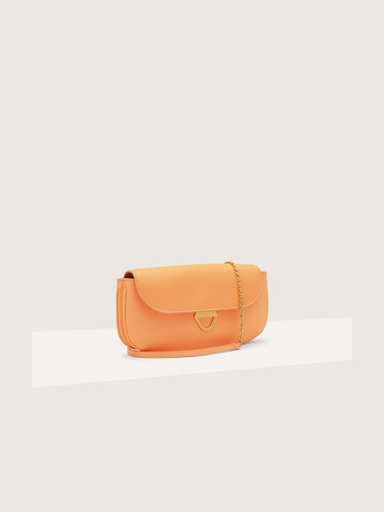 Coccinelle Leather Women's Bag Crossbody Orange