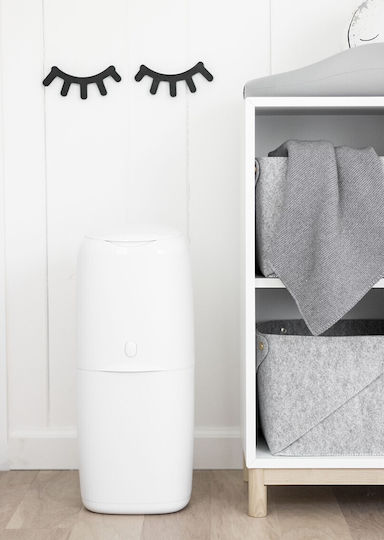 AngelCare Diaper Disposal Bin White 2 Pieces