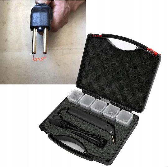 Black plastic stapler in case 100w + 205 nails