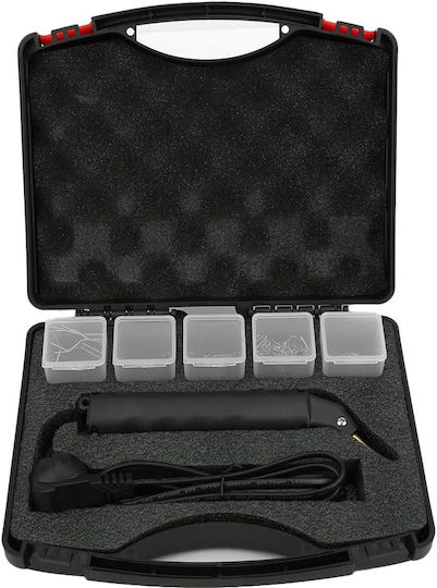 Black plastic stapler in case 100w + 205 nails